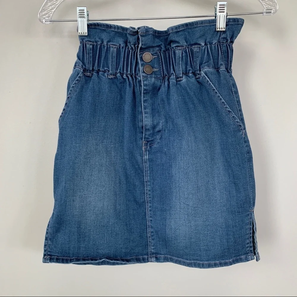 Black Label C’est Toi High Waisted Jean Skirt Size S‎